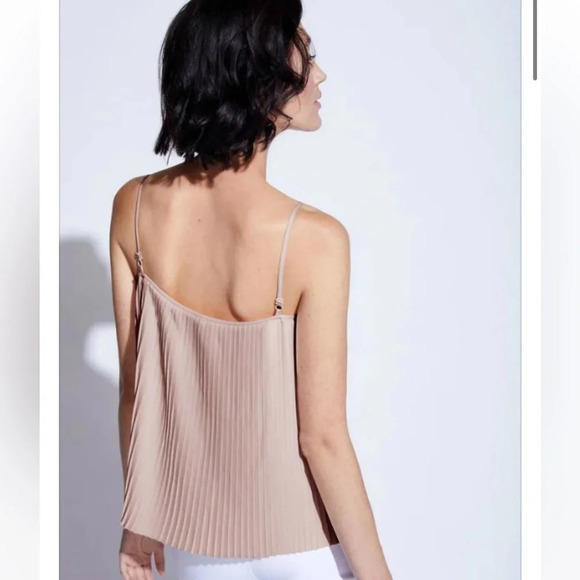 Noel Asmar Alba Pleated Camisole Tank in Blush NWT - Picture 2 of 2